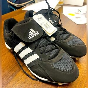 Adidas Excelsior 5 Low-Cut Baseball Cleats Black/White- 11 1/2M